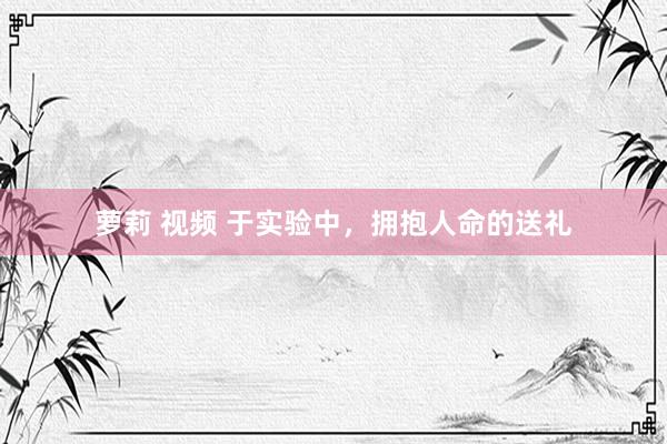 萝莉 视频 于实验中，拥抱人命的送礼